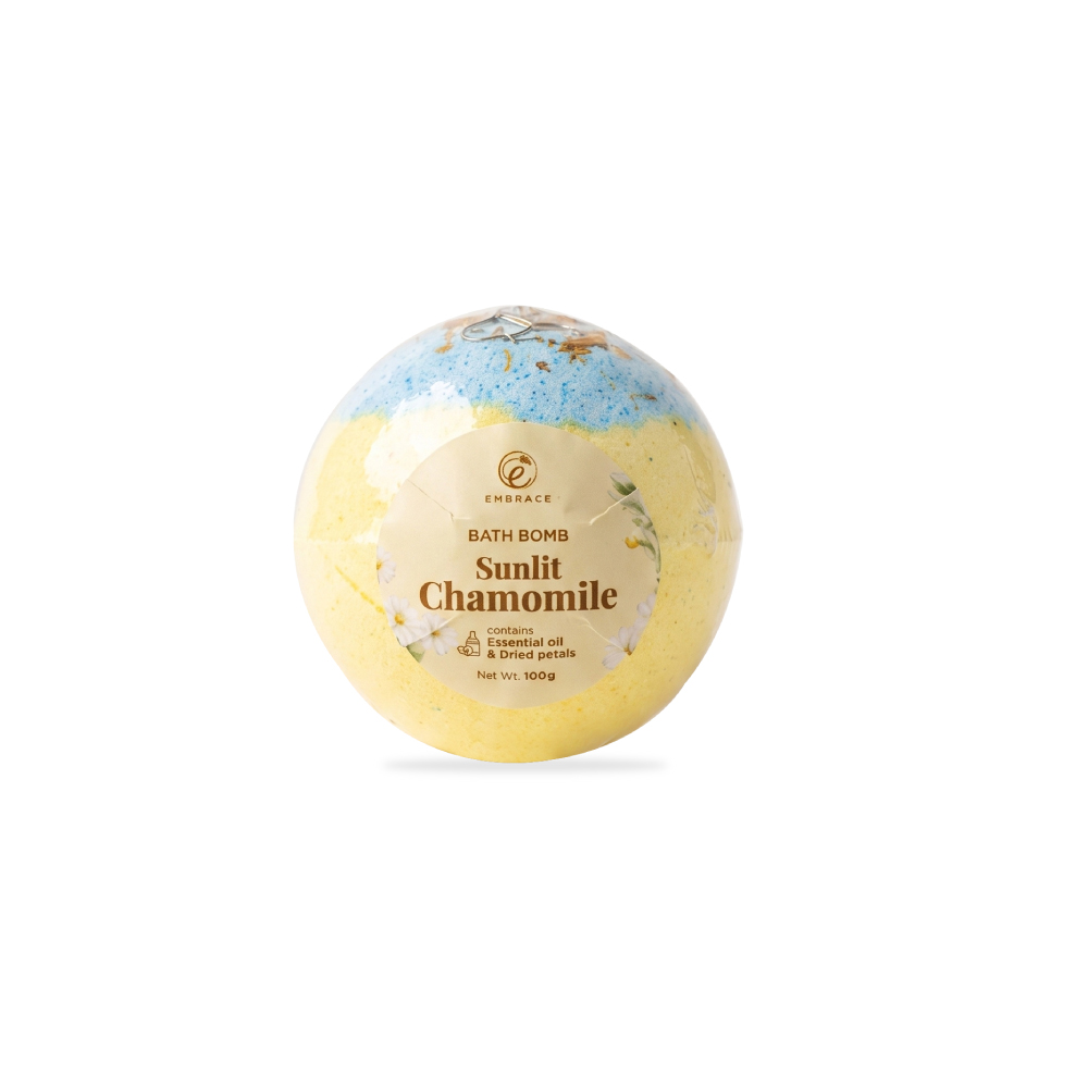 EMBRACE Bath Bomb 100g for Sabun Mandi, Sabun Rendam (Lavender, Chamomile, Rose, Freesia Glow)