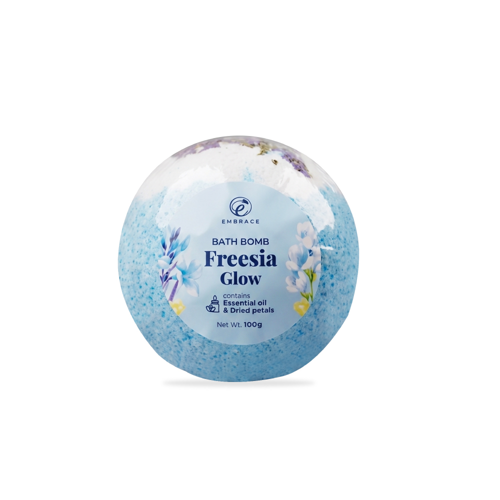 EMBRACE Bath Bomb 100g for Sabun Mandi, Sabun Rendam (Lavender, Chamomile, Rose, Freesia Glow)