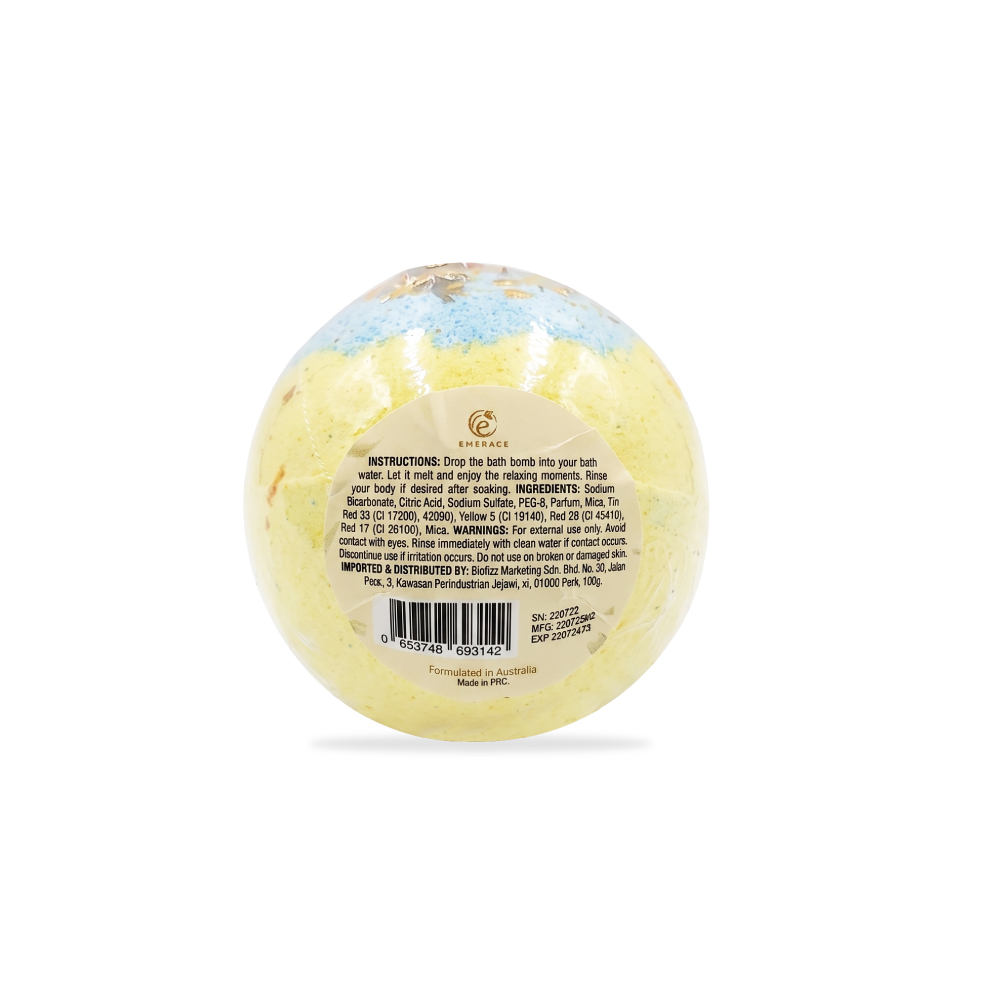 EMBRACE Bath Bomb 100g for Sabun Mandi, Sabun Rendam (Lavender, Chamomile, Rose, Freesia Glow)