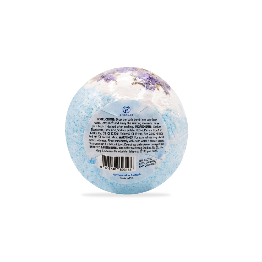 EMBRACE Bath Bomb 100g for Sabun Mandi, Sabun Rendam (Lavender, Chamomile, Rose, Freesia Glow)