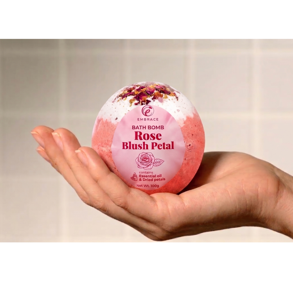 EMBRACE Bath Bomb 100g for Sabun Mandi, Sabun Rendam (Lavender, Chamomile, Rose, Freesia Glow)