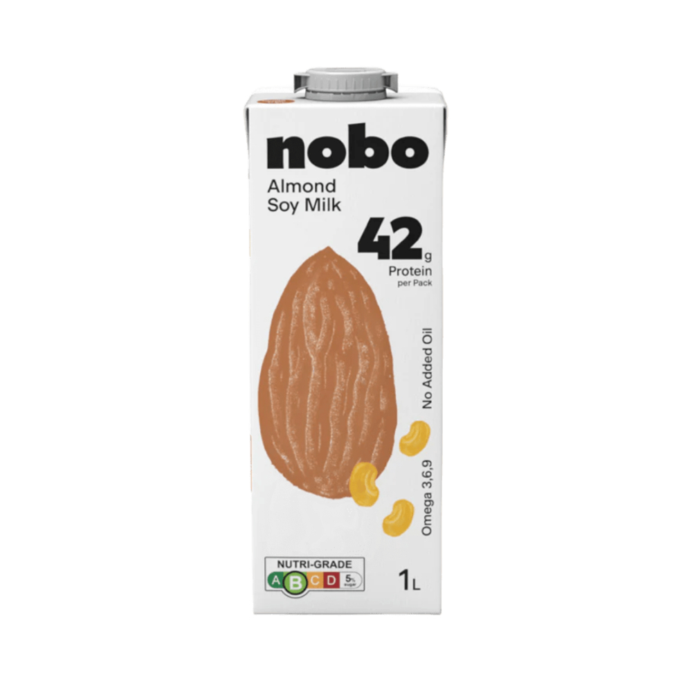 NOBO Soy Milk 1L - (Original / Almond) for Susu Soya, Soya Milk, Soya Bean