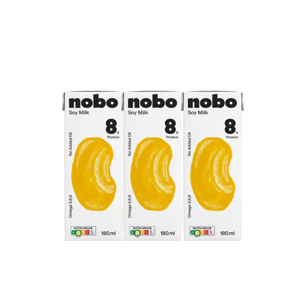 NOBO Soy Milk 180ml (1's/3's) Original for Susu Soya, Soya Milk, Soya Bean