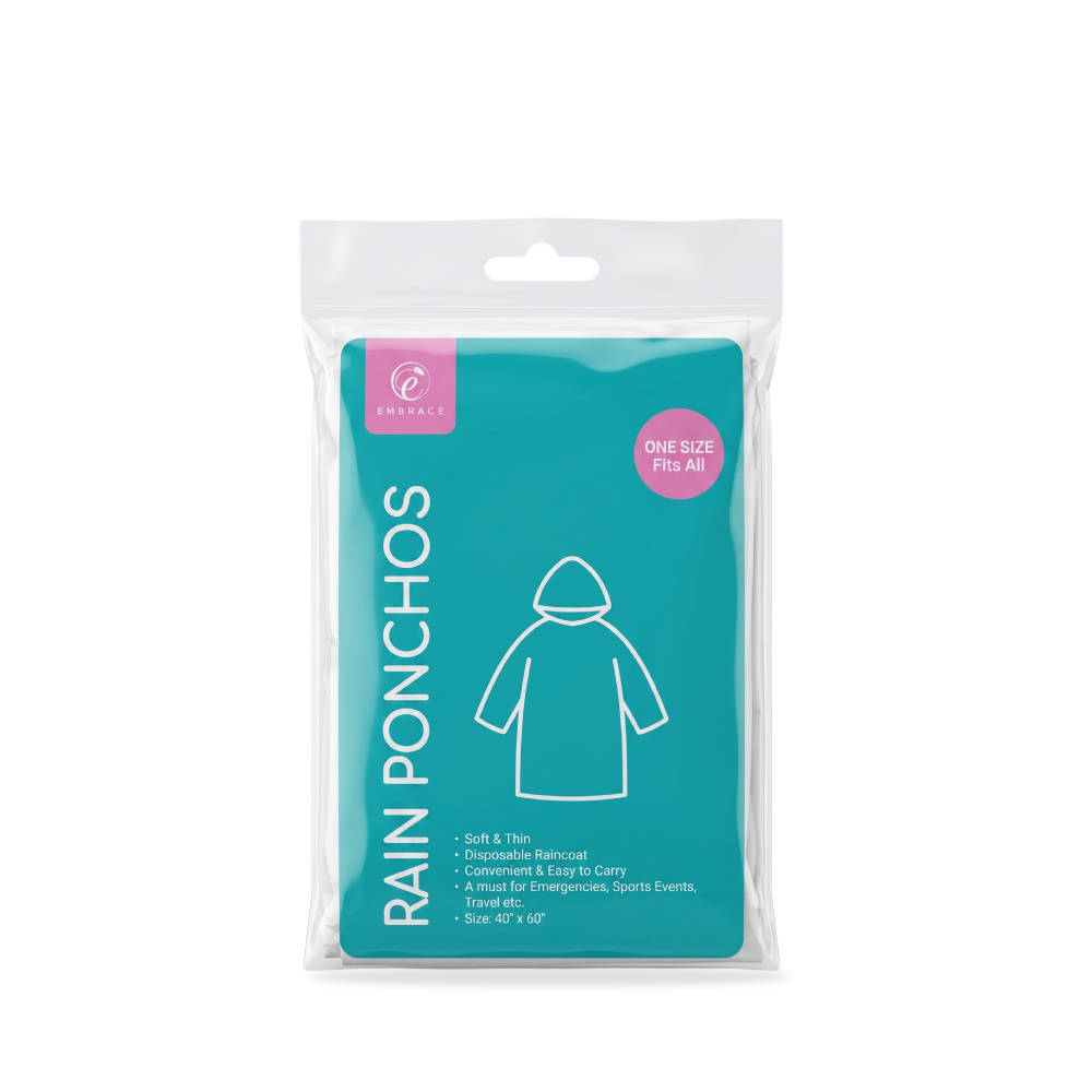 EMBRACE Rain Poncho 1's for Free Size Raincoat, Baju Hujan, Baju Poncho, Poncho Raincoat