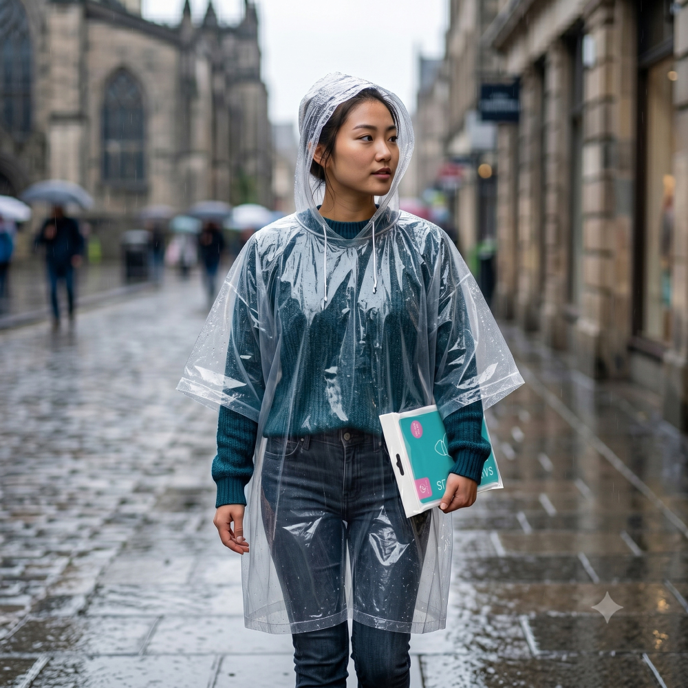EMBRACE Rain Poncho 1's for Free Size Raincoat, Baju Hujan, Baju Poncho, Poncho Raincoat