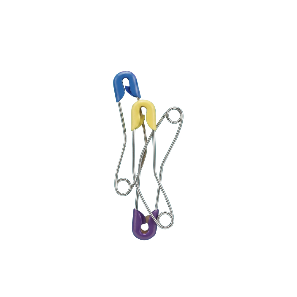 EMBRACE Colourful Baby Safety Pin 3's for Baby Pin, Pin Baby, Pin Budak-Budak, Pin Lampin