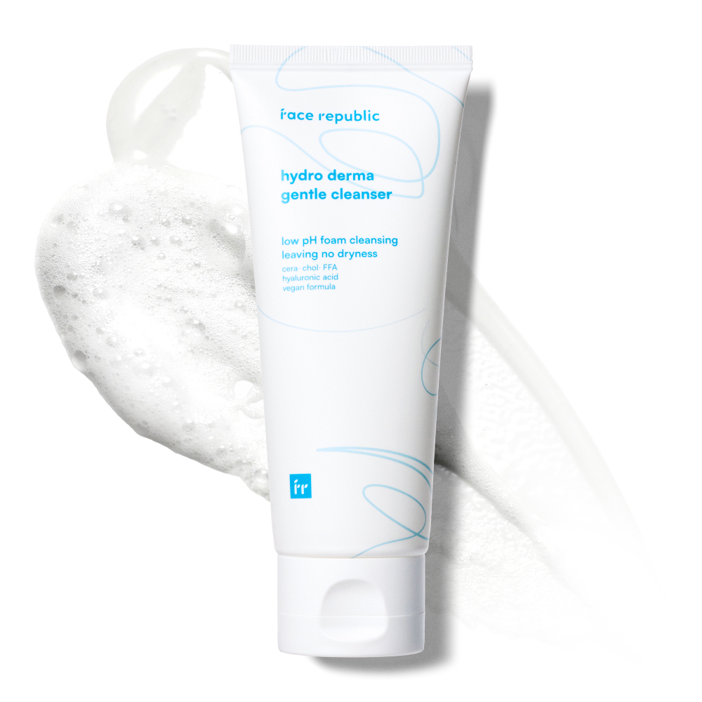 FACE REPUBLIC Hydro Derma Gentle Cleanser 100ml With Hyaluronic Acid Face Wash, Face Cleanser