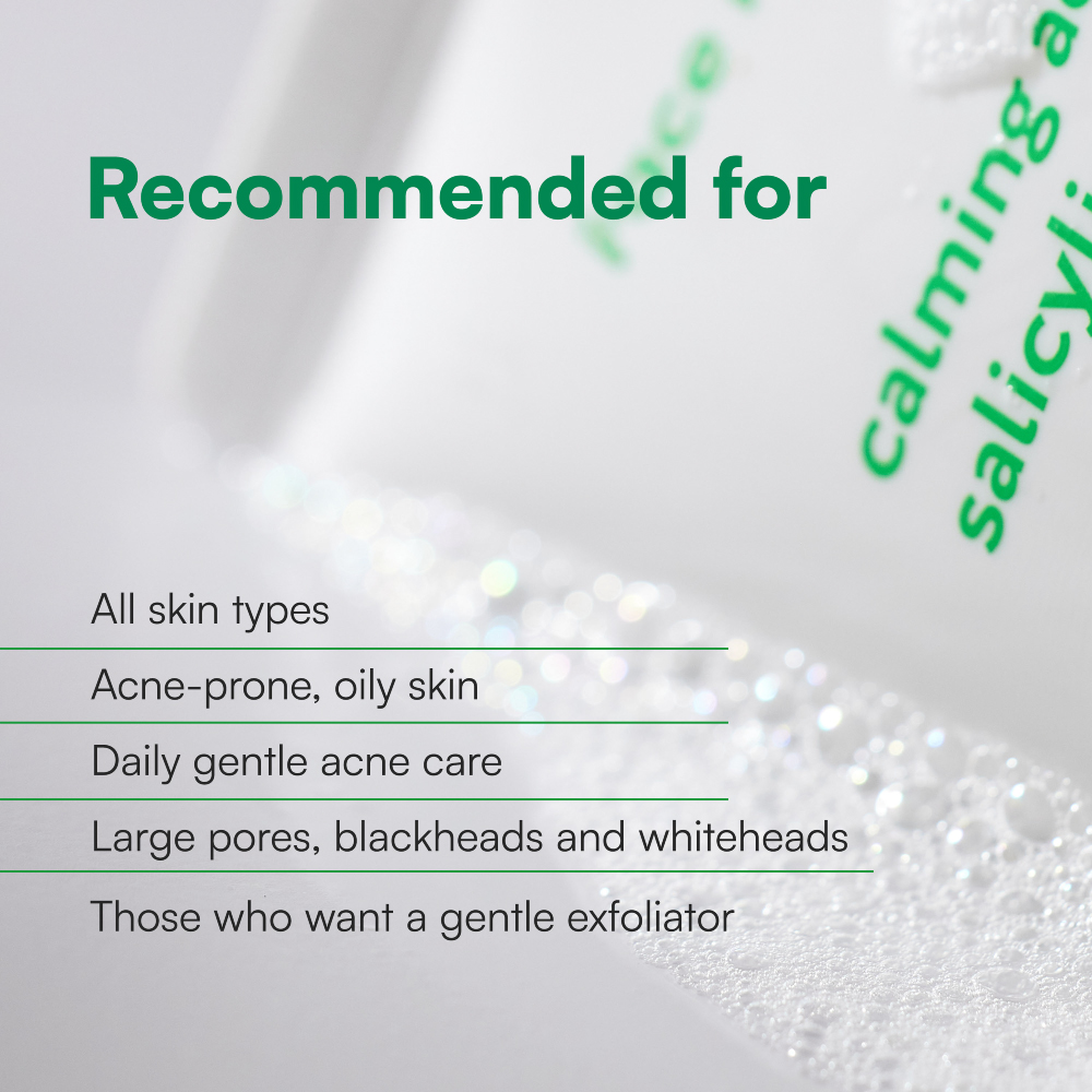 FACE REPUBLIC Calming Salicylic Acid Cleanser 100ml for Oil Control and Acne Face Wash
