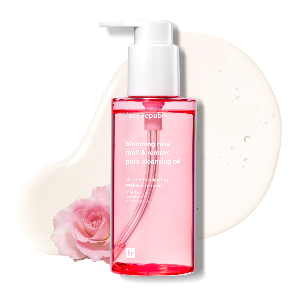 FACE REPUBLIC Rose Melt & Remove Pore Cleansing Oil 150ml for Makeup Remover, Penanggal Makeup
