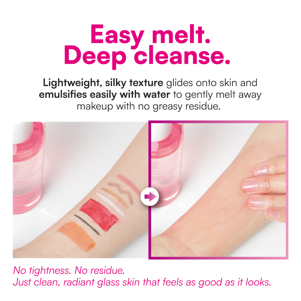 FACE REPUBLIC Rose Melt & Remove Pore Cleansing Oil 150ml for Makeup Remover, Penanggal Makeup