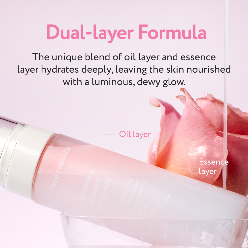 FACE REPUBLIC Blooming Essence Rose Mist 100ml for Face Mist, Glass Skin Mist