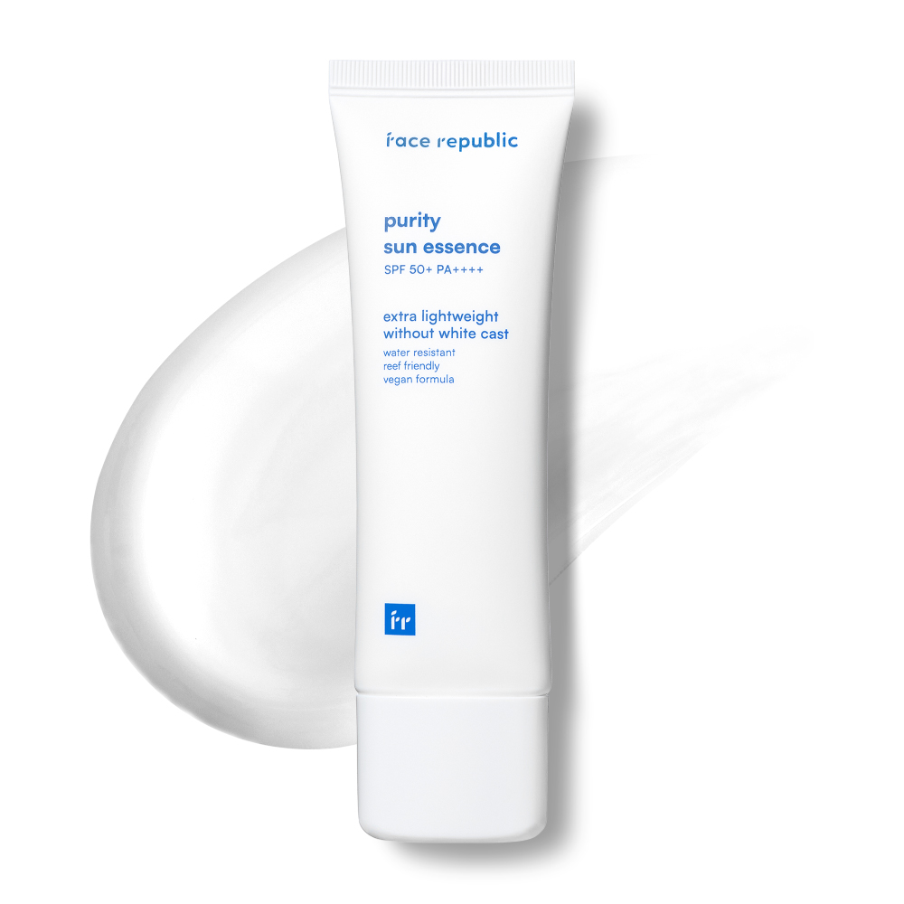 FACE REPUBLIC Purity Sun Essence 50ml Spf50+ for Water Resistant Sunscreen, Sunblock
