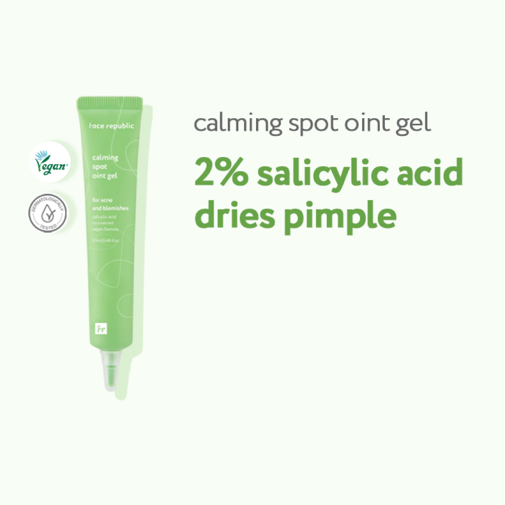 FACE REPUBLIC Calming Spot Oint Gel 20ml for Pimple Gel, Acne Gel, Ubat Jerawat