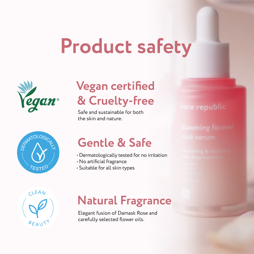 FACE REPUBLIC Blooming Forever Rose Serum 45ml for Anti Aging Serum