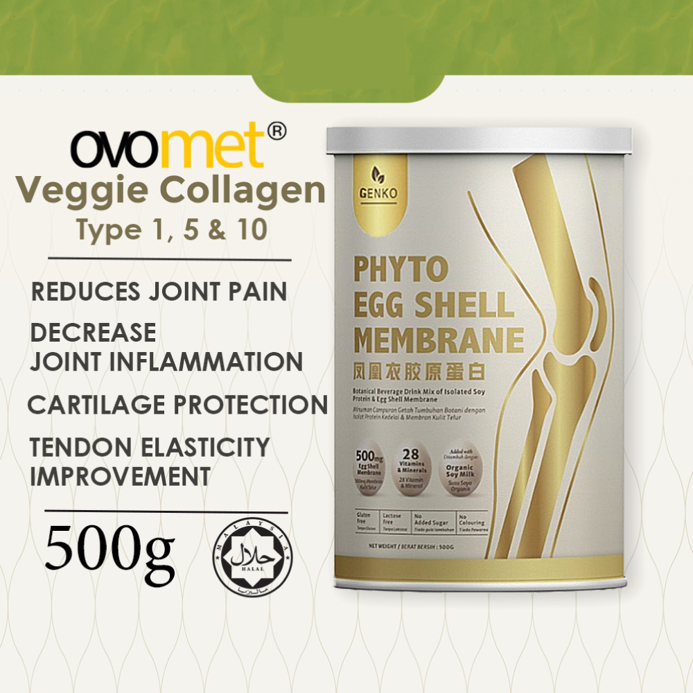 GENKO Phyto Egg Shell 500g for Joint Pain Relief, Joint Cartilage Repair Drink