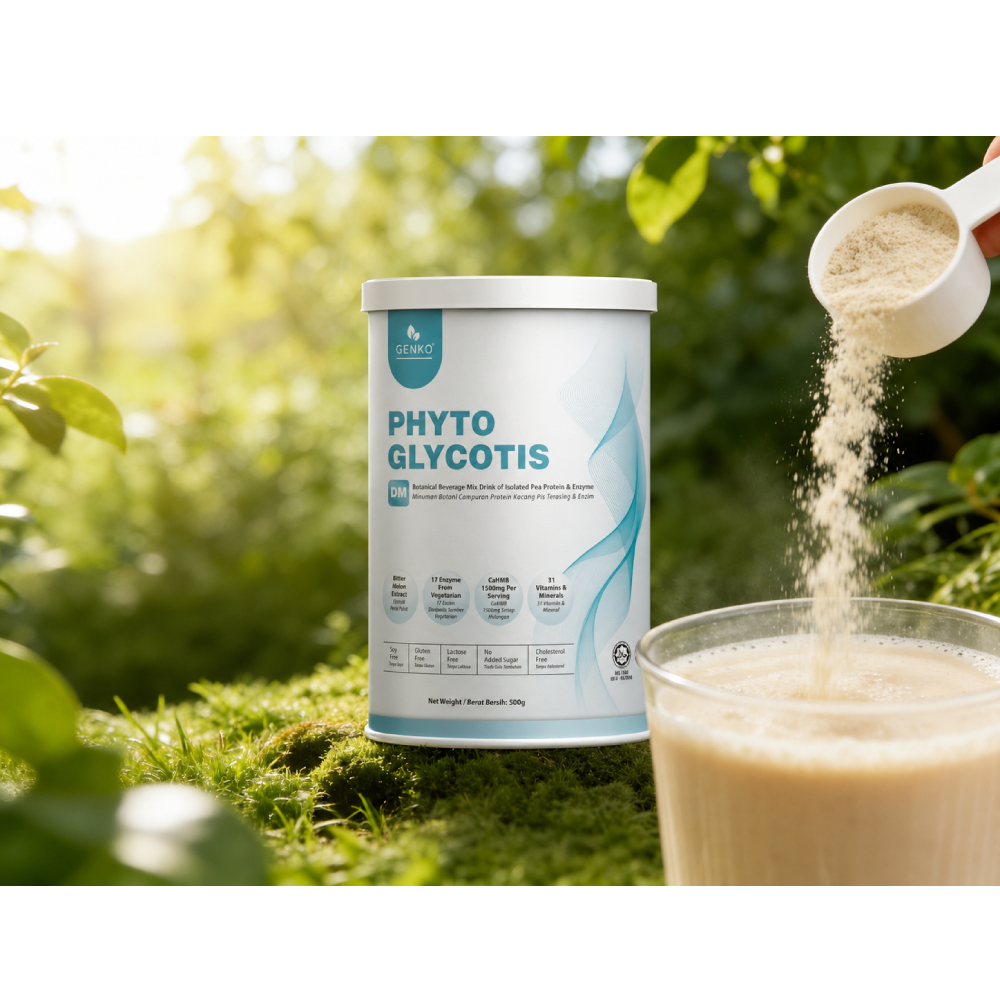GENKO Glycotis DM 500g with Isolated Pea Protein & Enzyme, Kawal Gula Dalam Darah