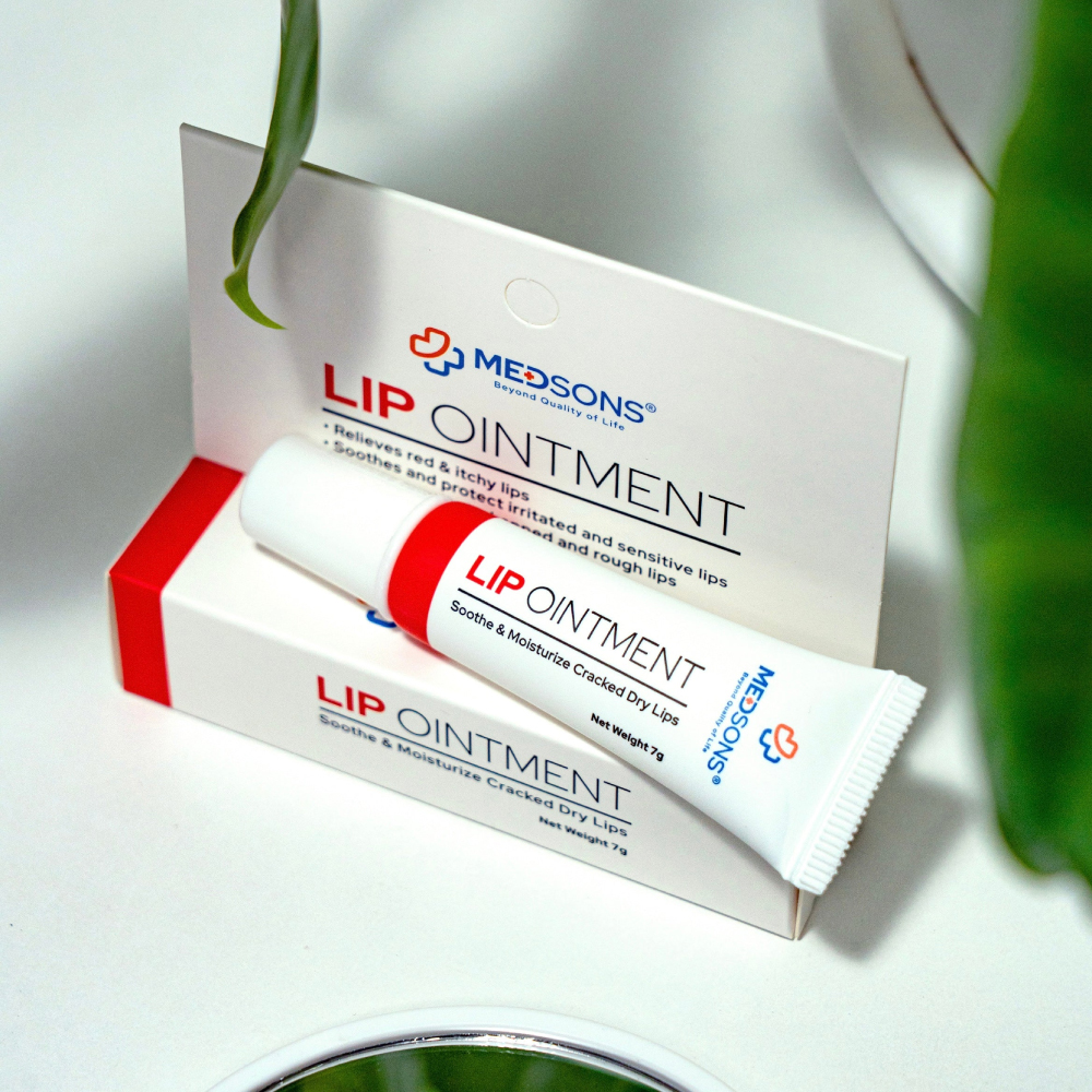 MEDSONS Lip Ointment 7g for Lip Balm, Lips Moisturizer, Chapped & Cracked Lips Ointment