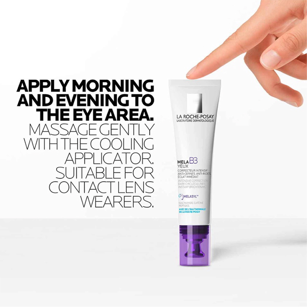 LA ROCHE POSAY Mela B3 Eye Cream 15ml for Dark Circle Cream, Eye Bag Cream