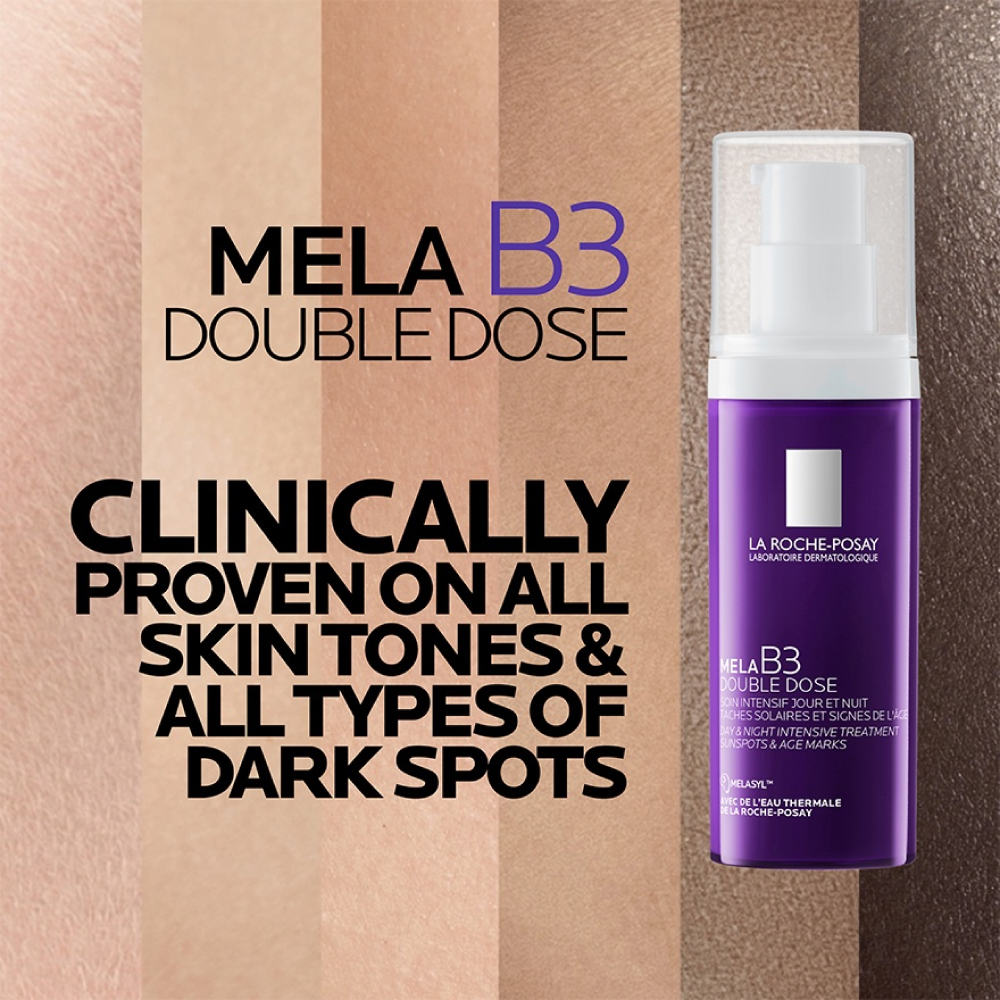 LA ROCHE POSAY Mela B3 Double Dose Serum 40ml for Dark Spot Serum with Melasyl, Anti Aging Serum
