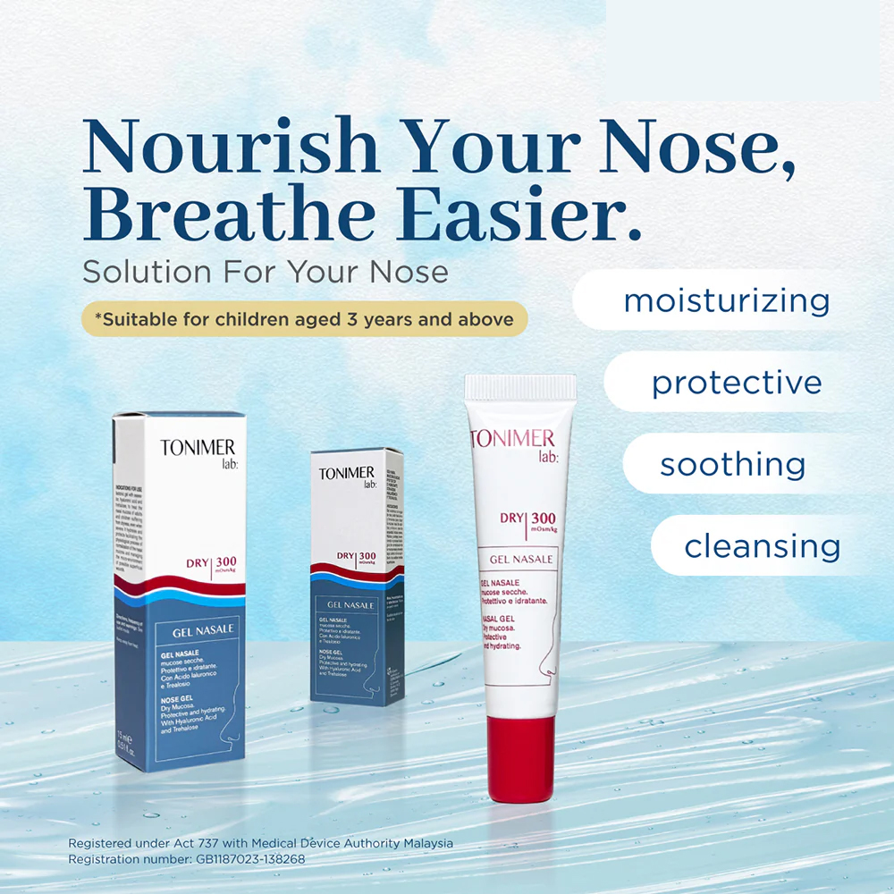 TONIMER LAB Dry Nose Gel 15ml for Nose Hydration, Nasal Moisturizer, Pelembab Hidung