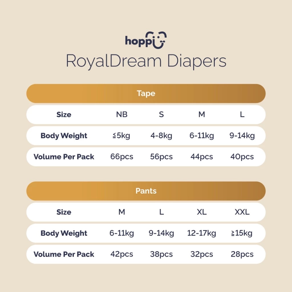 HOPPI Royal Dream Diaper Pant 1 Pack for Baby Diaper, Lampin Baby, Kids Diaper, Pants Diaper