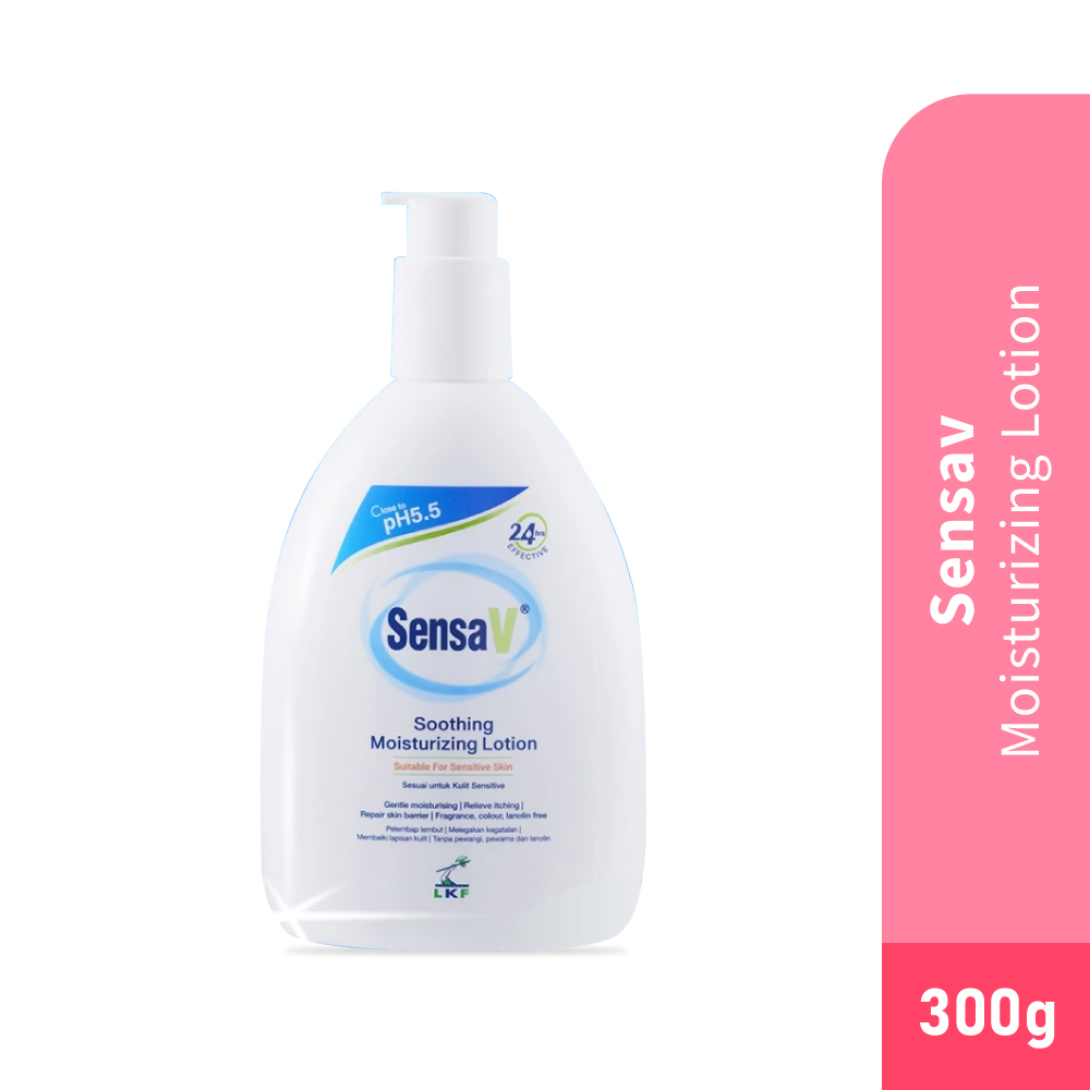 SENSAV Soothing Moisturizing Lotion for Dry Skin, Sensitive Skin Moisturizer, Losyen Kulit Kering
