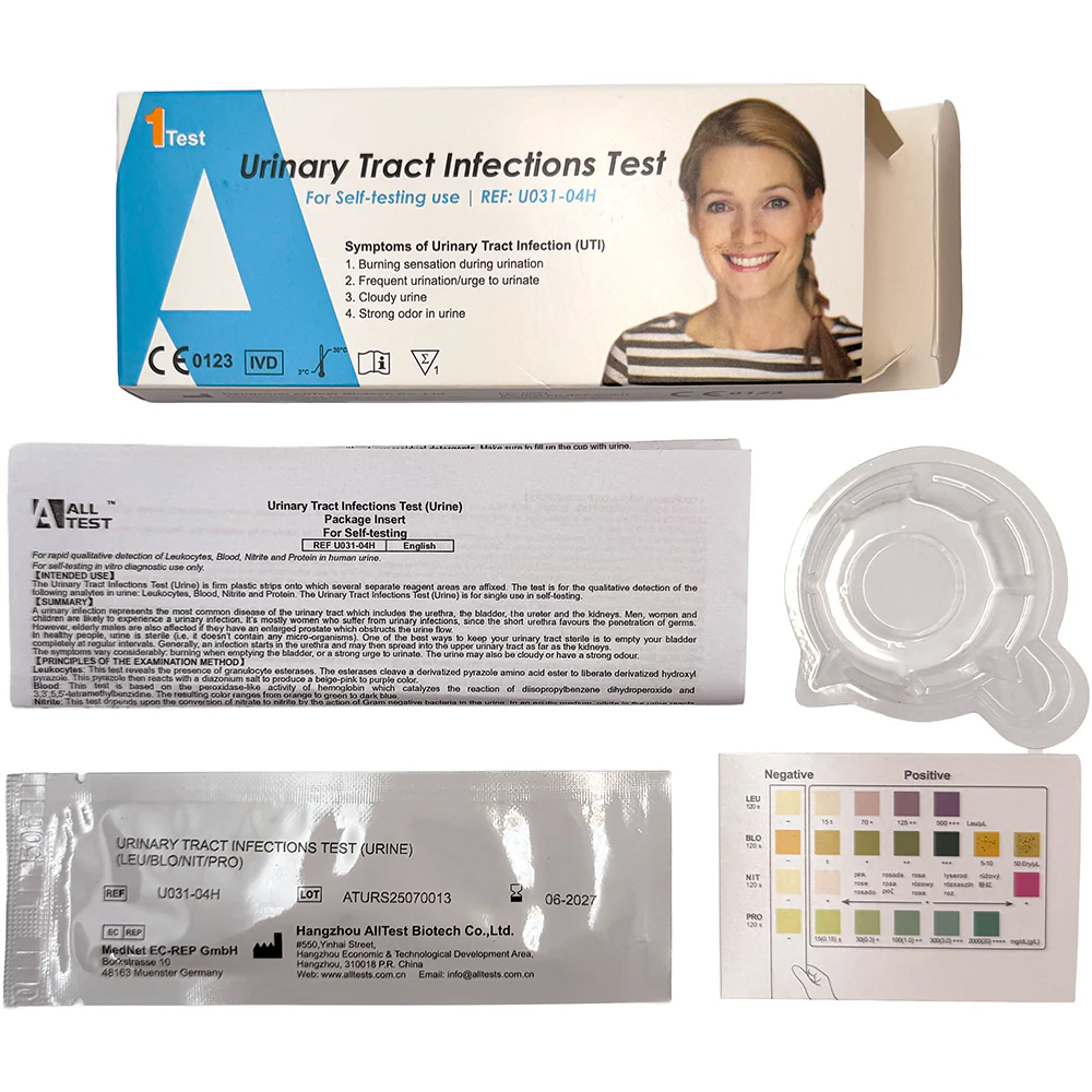 ALLTEST Urinary Tract Infection (UTI) Rapid Test Kit for Kit Ujian Air Kencing