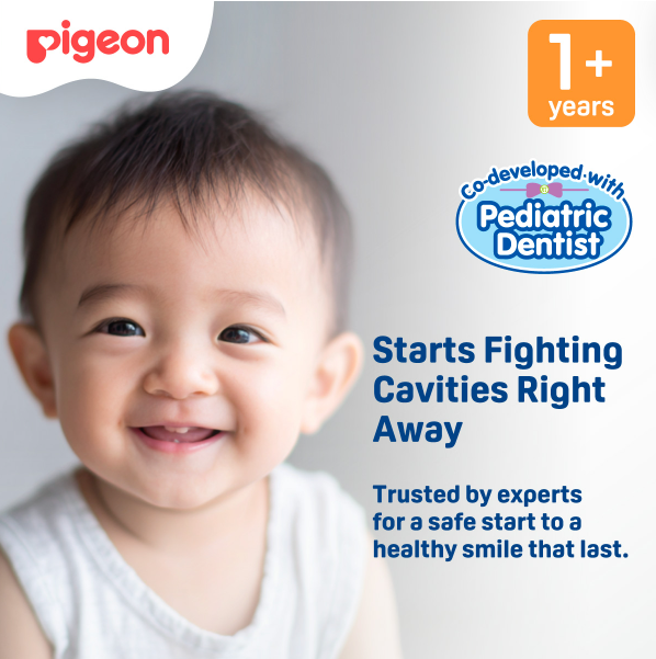 PIGEON Children Toothpaste 1yr 45g for Kids Toothpaste, Ubat Gigi Baby, Ubat Gigi Budak