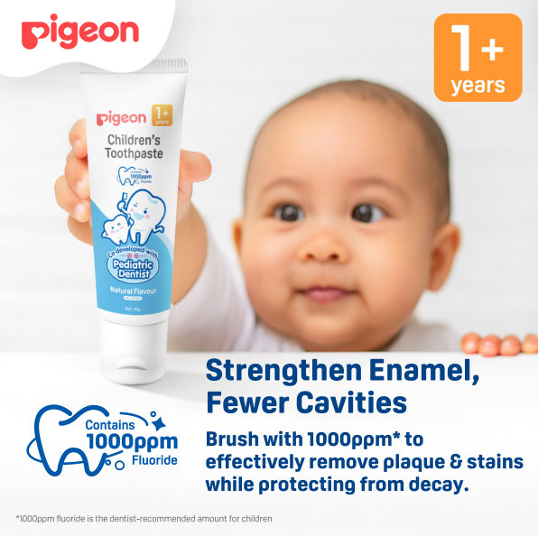 PIGEON Children Toothpaste 1yr 45g for Kids Toothpaste, Ubat Gigi Baby, Ubat Gigi Budak