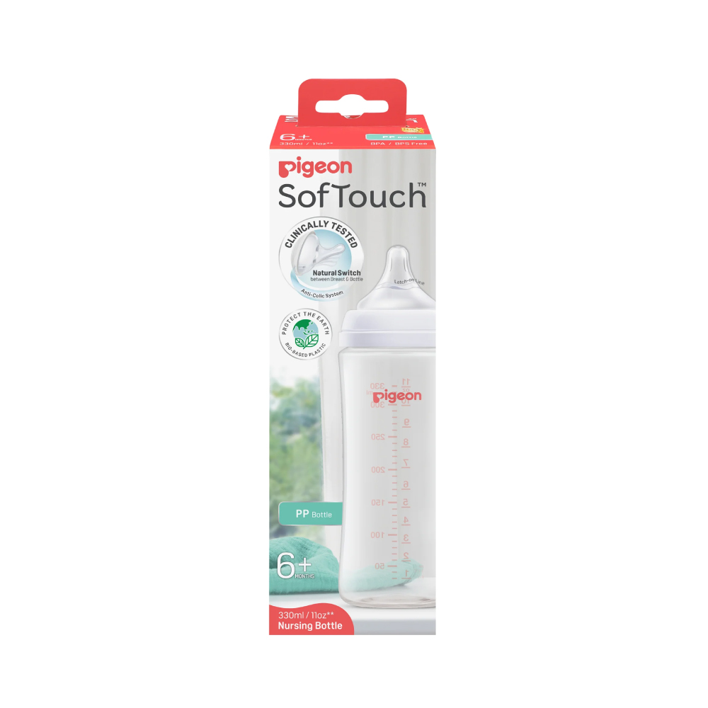 PIGEON SofTouch Ppsu Bpp Feeding Bottle 330ml for Botol Susu Baby Ppsu, Milk Bottle, Botol Ppsu