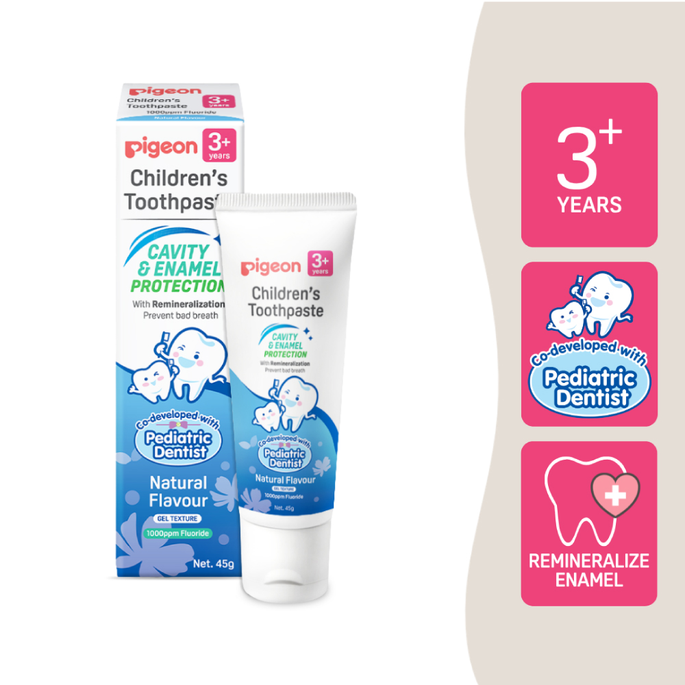 PIGEON Children Toothpaste 3+ Years 45g for Kids Toothpaste, Ubat Gigi Baby, Ubat Gigi Budak