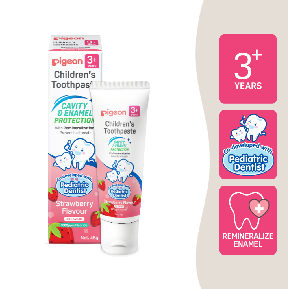 PIGEON Children Toothpaste 3+ Years 45g for Kids Toothpaste, Ubat Gigi Baby, Ubat Gigi Budak