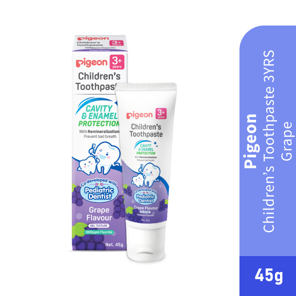 PIGEON Children Toothpaste 3+ Years 45g for Kids Toothpaste, Ubat Gigi Baby, Ubat Gigi Budak