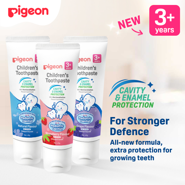 PIGEON Children Toothpaste 3+ Years 45g for Kids Toothpaste, Ubat Gigi Baby, Ubat Gigi Budak