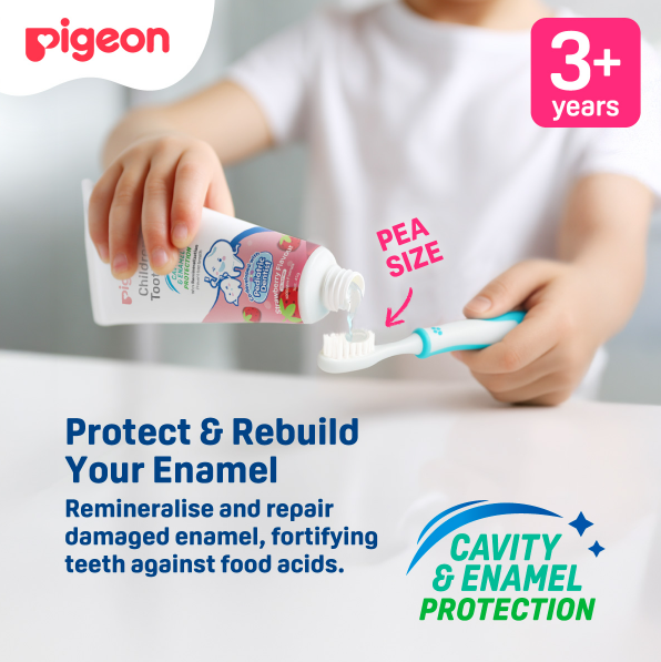PIGEON Children Toothpaste 3+ Years 45g for Kids Toothpaste, Ubat Gigi Baby, Ubat Gigi Budak