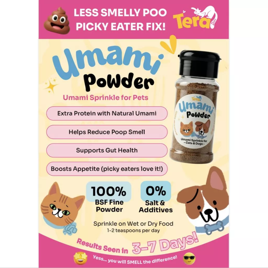 TERA DIET Umami Powder 38g for Cat Food Seasoning, Cat Treat Powder