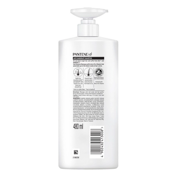 PANTENE SHAMPOO 480ML - ANTI DANDRUFF