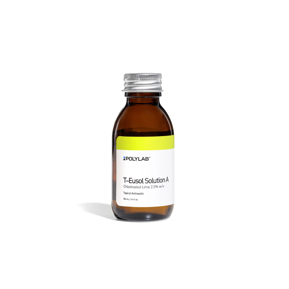 POLYLAB T-Eusol (A+B) 100ml 2's for First Aid Antiseptic, Wound Cleaner, Ulcer Cleaner