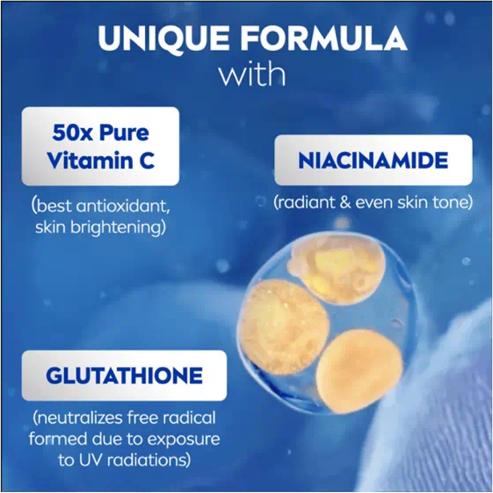 NIVEA Vitamin Body Serum Extra Bright Super C+ Lotion 300ml Spf50+ for Brightening Lotion