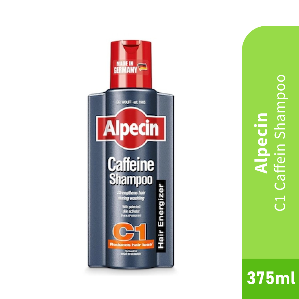 ALPECIN C1 Caffeine Shampoo 375ml for Hair Loss Shampoo, Shampoo Rambut Gugur