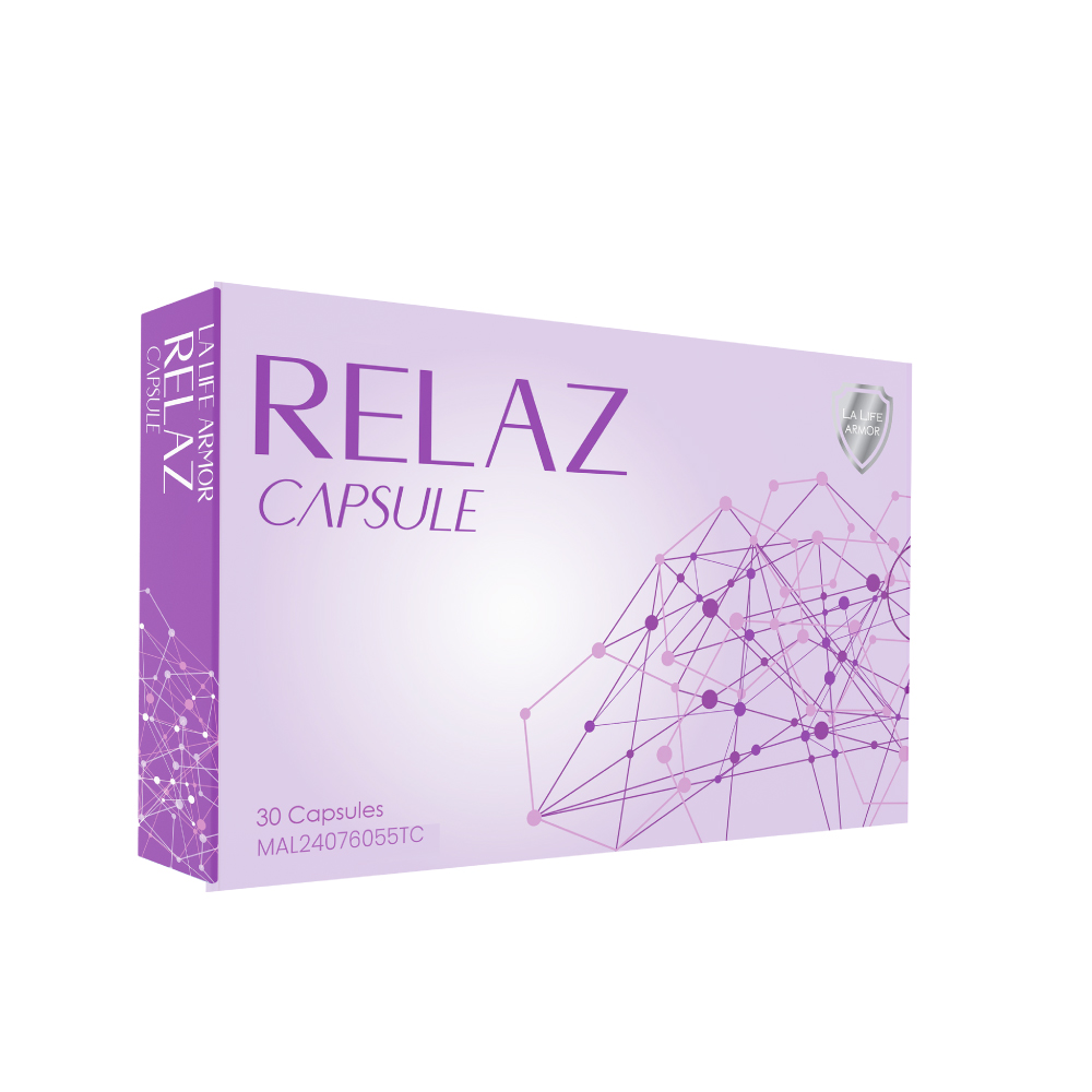 LA LIFE ARMOR Relaz Plus Capsule 30's for Anxiety Relief, Insomnia Supplement, Stress Relief