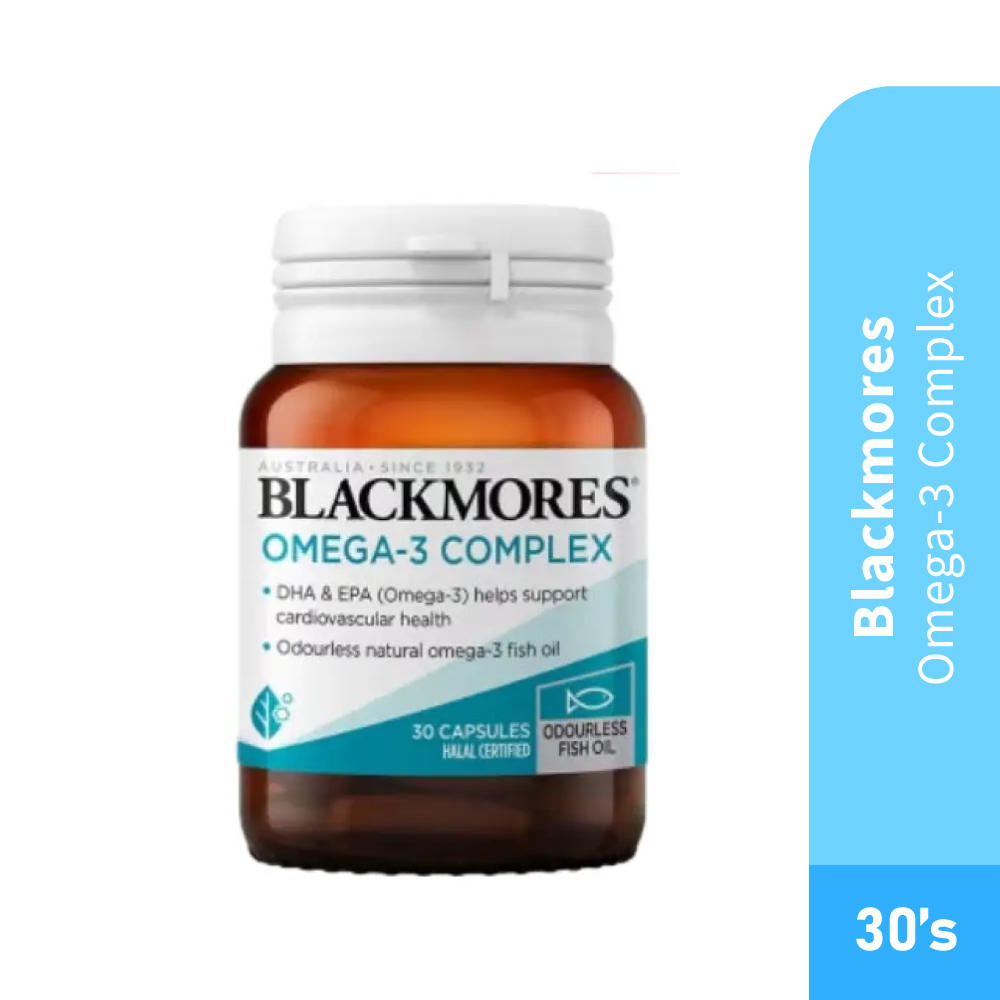 BLACKMORES Omega-3 Complex Gold 30's with Dha, Epa, Fish Oil Supplement, Blackmores Fish Oil