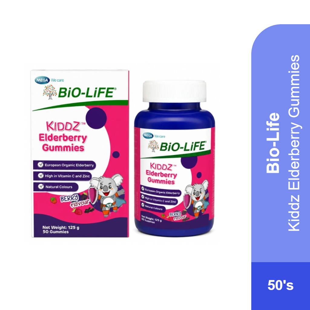 BIO-LIFE KIDDZ ELDERBERRY GUMMIES 50'S