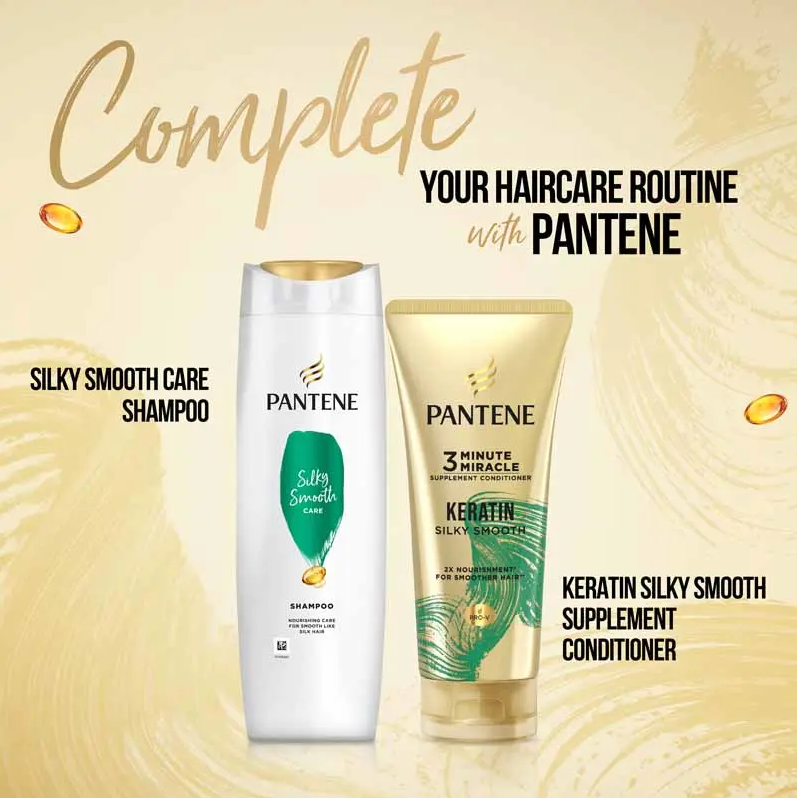 PANTENE 3 MINUTE MIRACLE CONDITIONER 300ML - SILKY SMOOTH CARE (KERATIN)