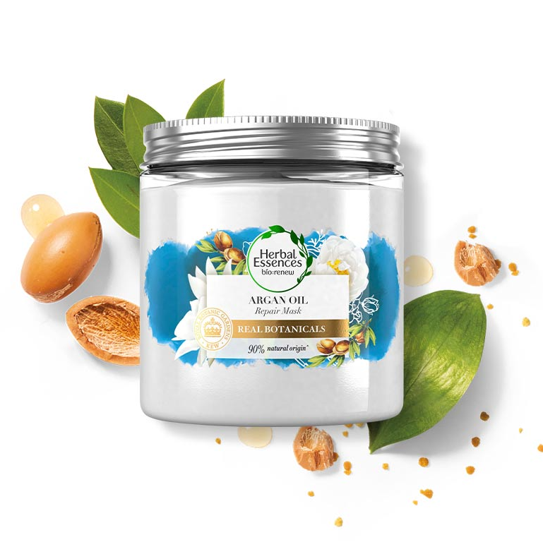 HERBAL ESSENCES JAR MASK 237ML (BIO RENEW) - ARGAN OIL