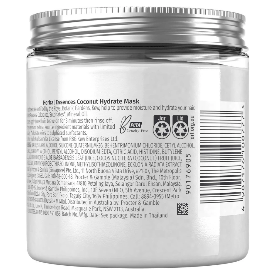 HERBAL ESSENCES JAR MASK 237ML (BIO RENEW) - COCONUT MILK