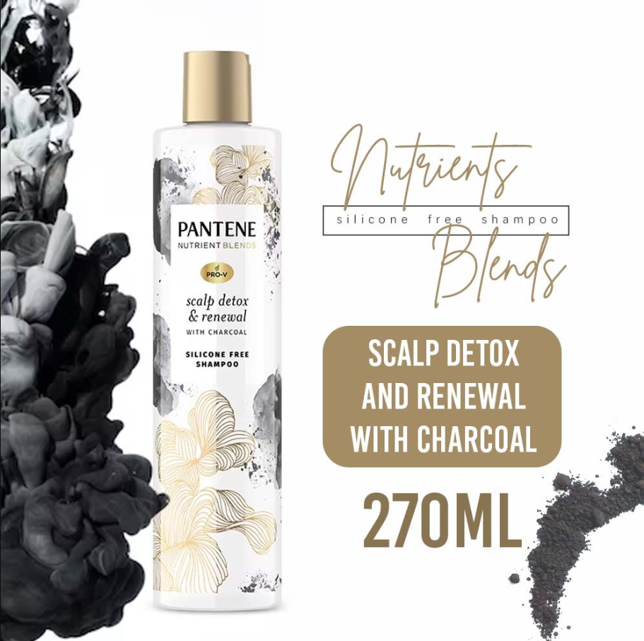 PANTENE NUTRIENT BLENDS SHAMPOO 270ML - CHARCOAL