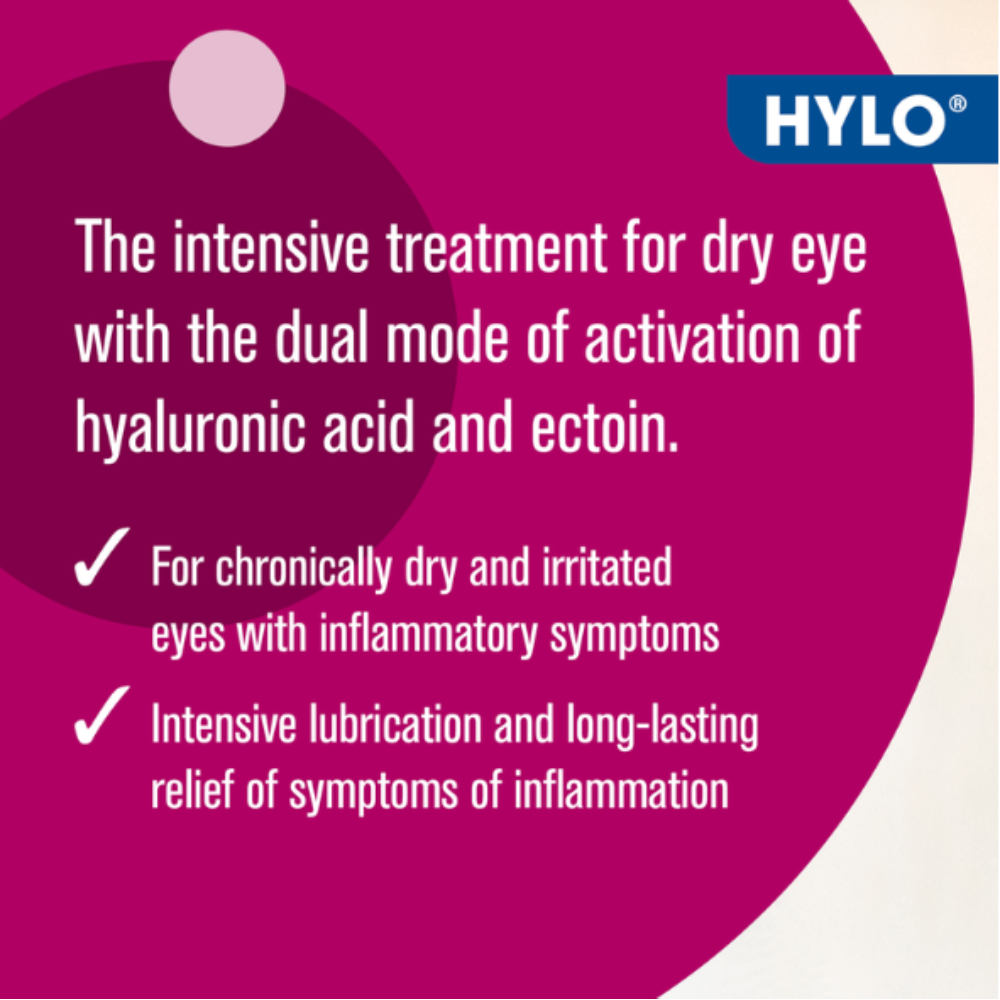HYLO-DUAL Intense Eye Drops 10ml for Dry Eyes, Eye Lubricant