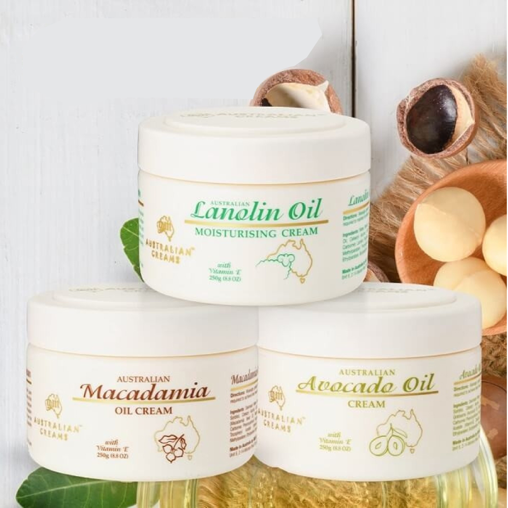 AUSTRALIAN Vitamin E Skin Repair Cream 250g for Rough Dry Skin, Krim Kulit Kering