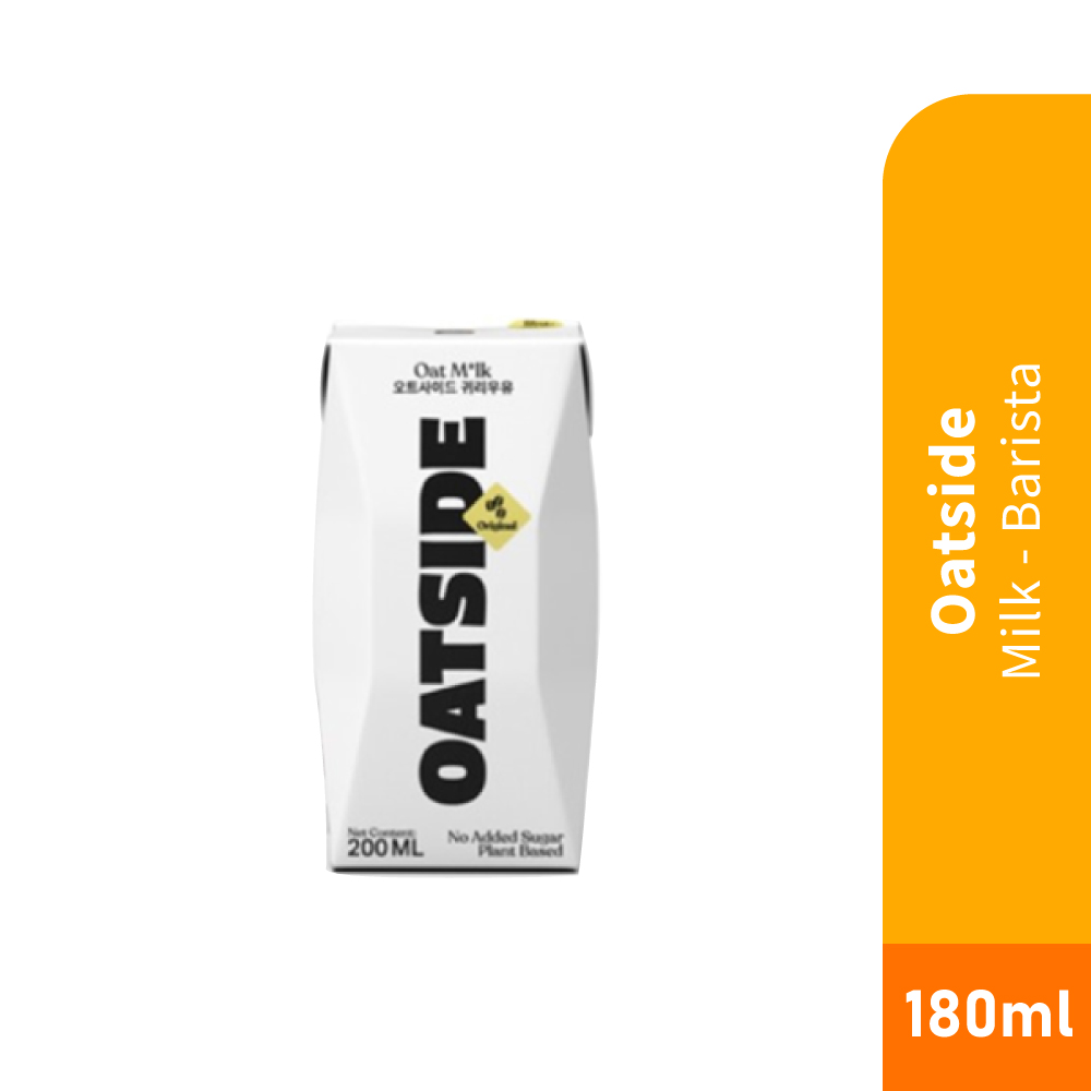 OATSIDE Milk 180ml - Barista, Vegan Milk, Oatside Barista,Oat Milk, Susu Oat, Plant Based Milk